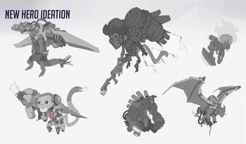 Illustration for article titled A Closer Look At Scrapped Overwatch Hero Jetpack Cat